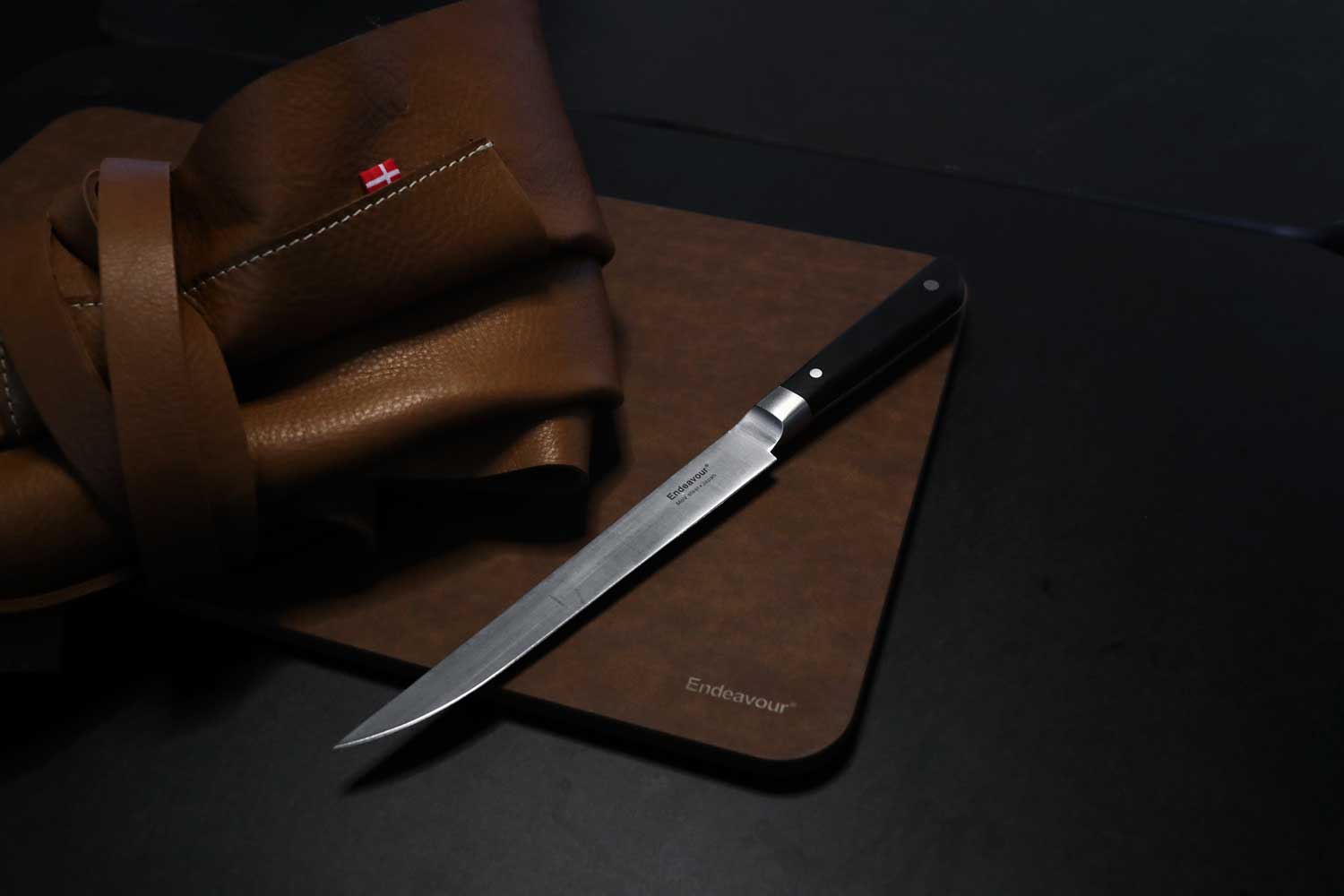 Medium, skærebræt - Brown Black